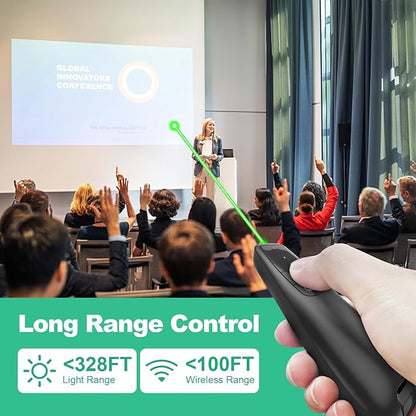Clicker PowerPoint Presentation Wireless Presenter Remote, USB C A Project - Image 3