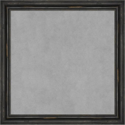 Amanti Art Black Framed Magnetic Board 23x23 Medium Vision Board by AmantiArt