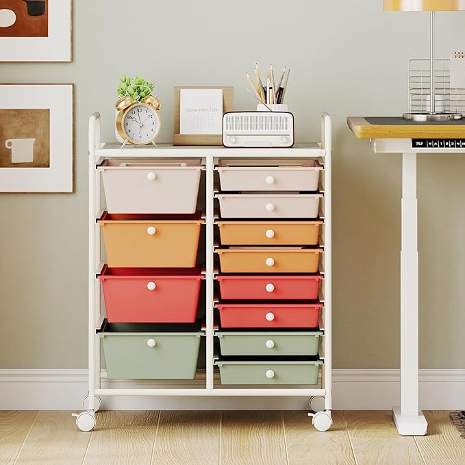 Giantex 12 Drawer Rolling Cart - Image 2