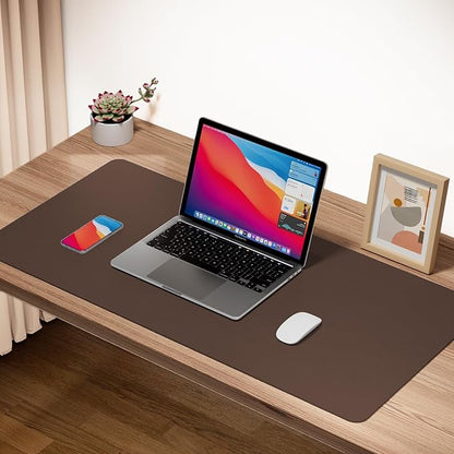 Boutilon Leather Desk Pad Protector, Non-Slip Mouse Pad, Laptop Desk Pad - Image 2