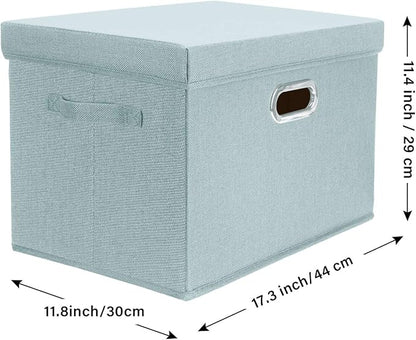 TYEERS Large Storage Bins with Lids, Collapsible, Fabric Storage Boxes - Image 2