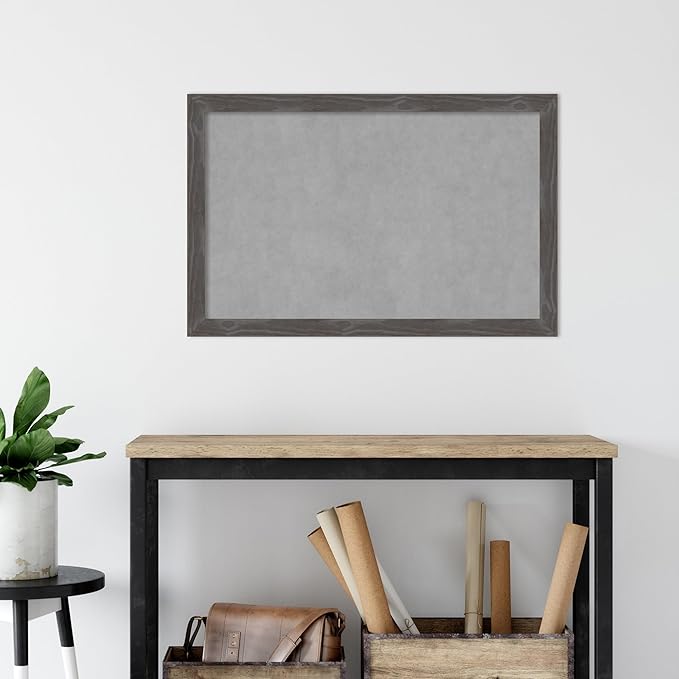 Amanti Art Grey Framed Magnetic Board 23x35 Large Vision Board - Image 5