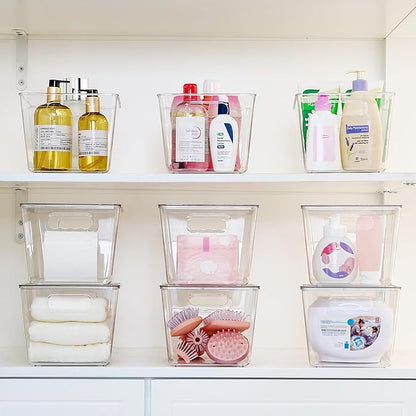 Vtopmart 12 Pack Clear Stackable Storage Bins - Image 7
