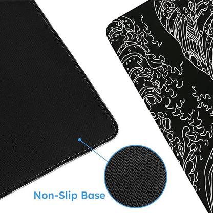iCasso Mousepad, Gaming Mouse Pad, XXL Large Desk Mat, Big Rubber Base Mouse Mat - Image 5