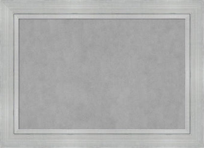 Amanti Art Silver Framed Magnetic Board 31x43 Large Vision Board by AmantiArt