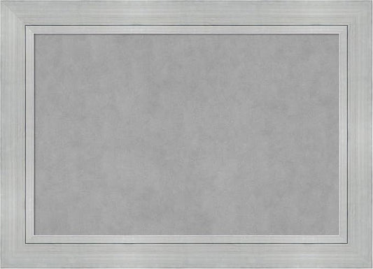 Amanti Art Silver Framed Magnetic Board 31x43 Large Vision Board by AmantiArt