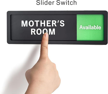 Mother's Room Sign – Privacy In Use / Available Slide Switch Sign, Premium - Image 4