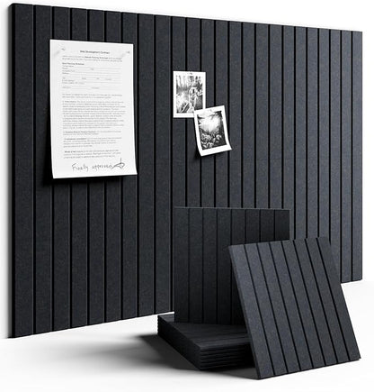 Fluxynara Large Felt Bulletin Board 36" x 24" Cork Board Alternative-6 Pack by FLUXYNARA