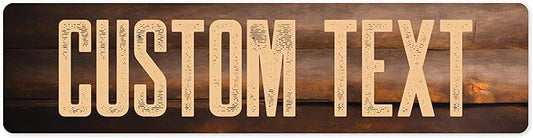 Custom Sign, Custom Street Sign, 11 Font Colors, 13 Font Styles, 4 Hole Options by MySignCenter