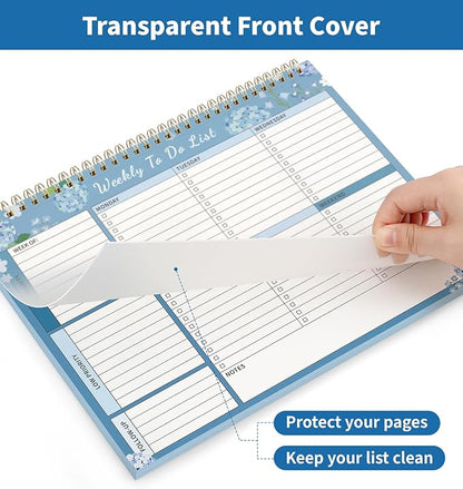 104 Pgs Weekly To Do List Notepad, 52 Duplex-Printed Undated Sheets 100 - Image 8
