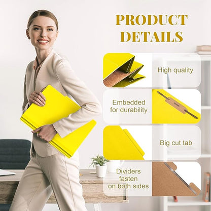 Skyygemm 36 Pcs Classification Folders Letter Size, 1 Divider Pressboard File - Image 3