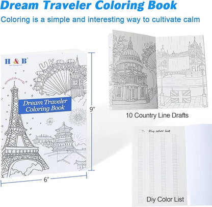 H & B 120 Colored Pencils Set, Art Pencil Kit - Image 5