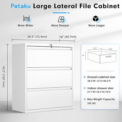 Pataku Metal Lateral File Cabinet - Image 3