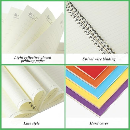 Leelosp 12 Pack Small Spiral Notebook A5 Lined College Ruled Spiral Journal - Image 2