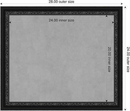 Amanti Art Black Framed Magnetic Board 24x28 Medium Vision Board - Image 2