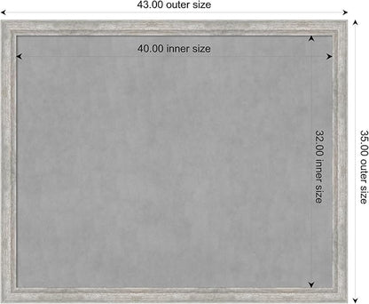 Amanti Art Silver Framed Magnetic Board 35x43 X-Large Vision Board - Image 4