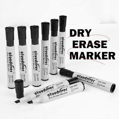 cloudriver Low Odor Dry Erase Markers Tank Style, Chisel Tip, Bulk Dry Erase - Image 4