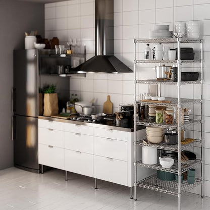 Regal Altair 24" Deep x 24" Wide x 74" Height Wire Shelving Kit | 8-Tier | NSF - Image 6