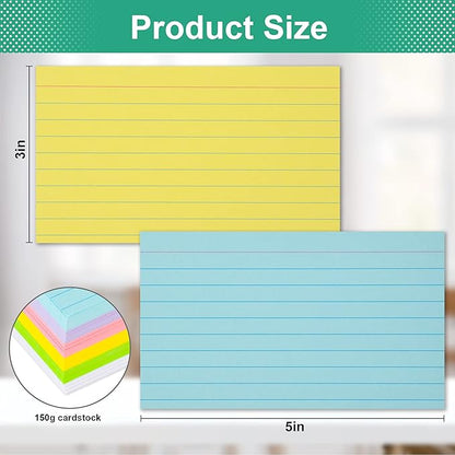 Index Cards 3x5, Ruled Flash Cards - Image 2