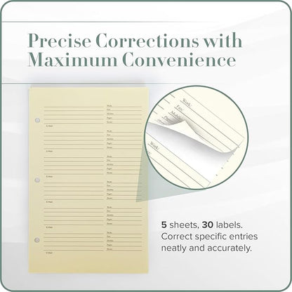 Gallery Leather Address Book Correction Labels - Image 3