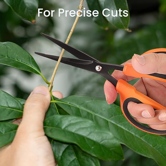 GROWNEER 3 Packs Trimming Scissors Teflon Coated Non Stick Blades Pruning - Image 6