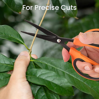 GROWNEER 1 Packs Trimming Scissors Teflon Coated Non Stick Blades Pruning - Image 6