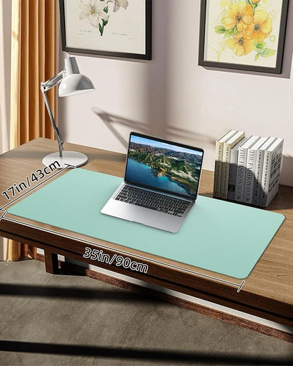 Non-Slip Desk mat, PULeather Desk Pad Protector, Office Desk Mat, Large Mouse - Image 2