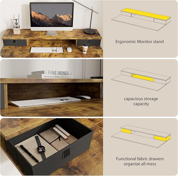 Agilestic 40 x 24 Inches Height Adjustable Electric Standing Desk - Image 6