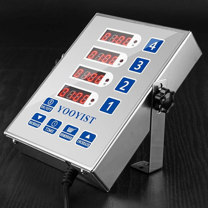 Precision Kitchen Timers for Cooking – 4 Channel Commercial Kitchen Timer - Image 2