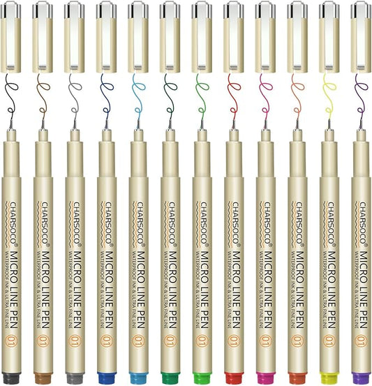 CHARSOCO 01 Micro Pen, Fine Point Pen by CHARSOCO