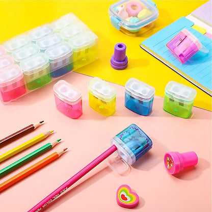 Teling 180 Pcs Manual Pencil Sharpeners Bulk Handheld Dual Holes Pencil - Image 3