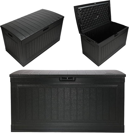 Suncast 80-Gal. Waterproof Resin Large Outdoor Patio Deck Box by Suncast
