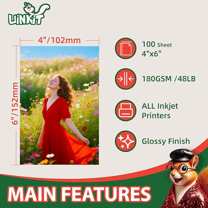 Uinkit Premium Glossy Inkjet Photo Paper - Image 2