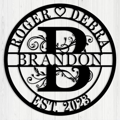 Custom Metal Monogram, Personalized Last Name Décor, Custom Name Signs by Unknown