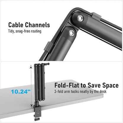iPad Holder for Desk, Adjustable Tablet Arm iPad Desk Mount - Image 8