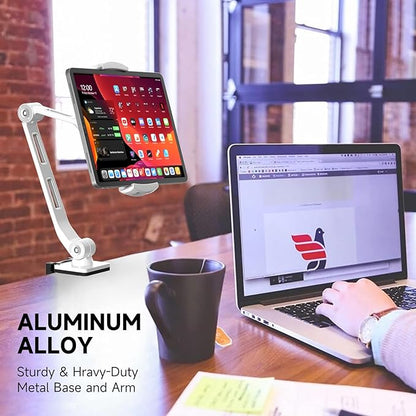 suptek Aluminum Tablet Desk Mount Stand 360° Flexible Cell Phone Holder - Image 5