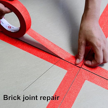 BOMEI PACK Red Painters Tape 1 Inch - Image 6