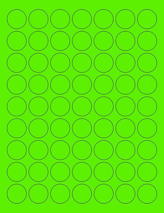 NextDayLabels - 8-1/2 x 11 Neon Color High Light Fluorescent Labels by NextDayLabels