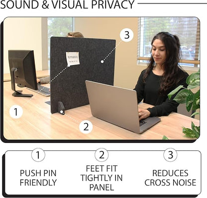 Planche Acoustic Freestanding Desk Divider - Image 4