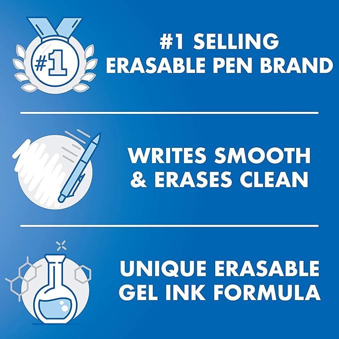 Pilot FriXion Erasable Gel Pens, Fine Point 0.7 mm Erasable Pens - Image 4