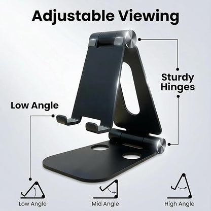 LOXP Tablet Holder Stand, Adjustable Aluminum Alloy Phone Stand, Compatible - Image 4