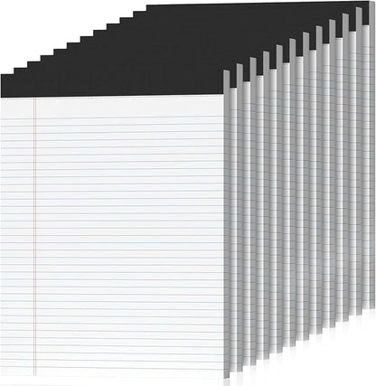 12 Pack Legal Pads 8.5 x 11 College Ruled 600 Sheets Note Pads 8.5 x 11 Inch by Nichela