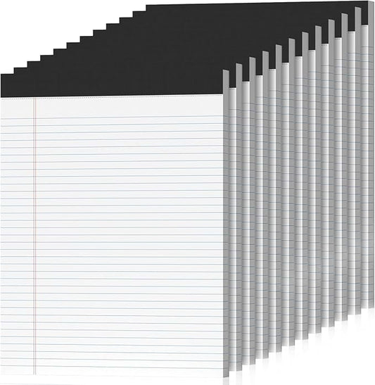 12 Pack Legal Pads 8.5 x 11 College Ruled 600 Sheets Note Pads 8.5 x 11 Inch by Nichela