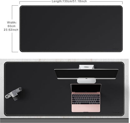 Mydours Large Desk Mat 51.2" x 23.6", PU Leather Surface - Image 2