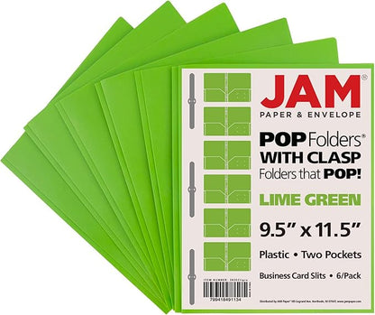 JAM PAPER Plastic Color POP Folders - Image 6