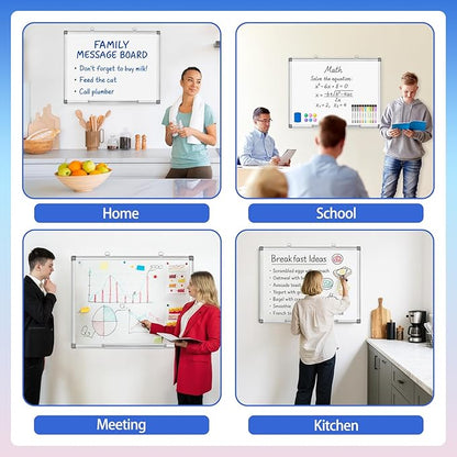 Grtard 18" x 12" White Board Dry Erase, Magnetic Dry Erase Boards, Hanging - Image 8