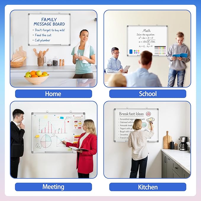 Grtard 24" x 18" Magnetic Dry Erase Whiteboard - Image 8