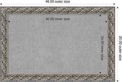Amanti Art Silver Framed Magnetic Board 30x46 Large Vision Board - Image 3