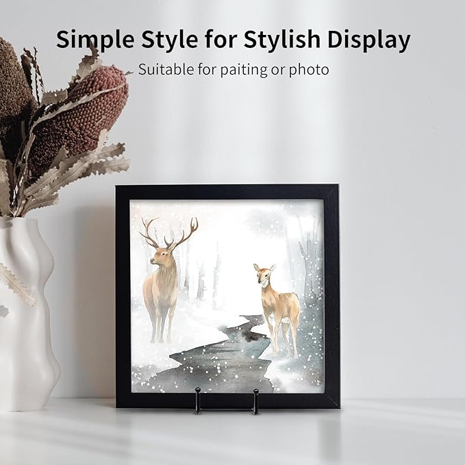 Kruodop 4 Pack 6" Metal Square Frame Easel Stands - Image 5