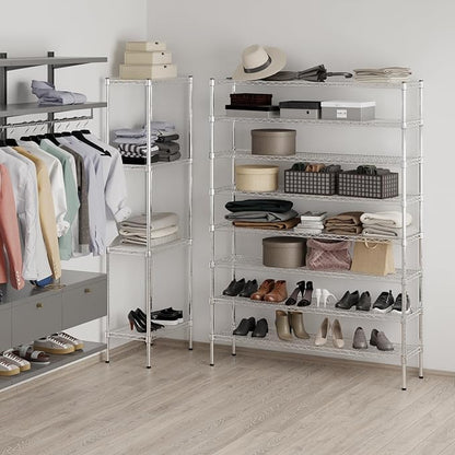 Regal Altair 14" Deep x 54" Wide x 74" Height Wire Shelving Kit | 8-Tier | NSF - Image 5